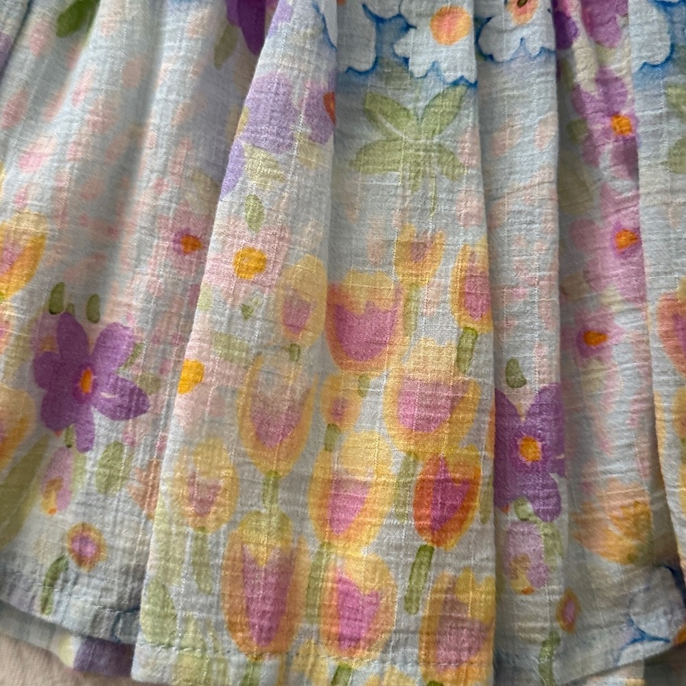 Morley Multicolor Girls Floral Skirt sz 8 - Picture 9 of 11